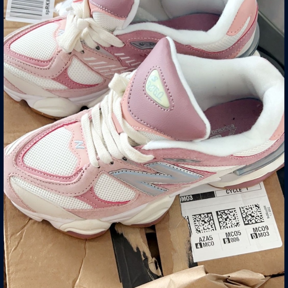 Pink and White Sneakers
